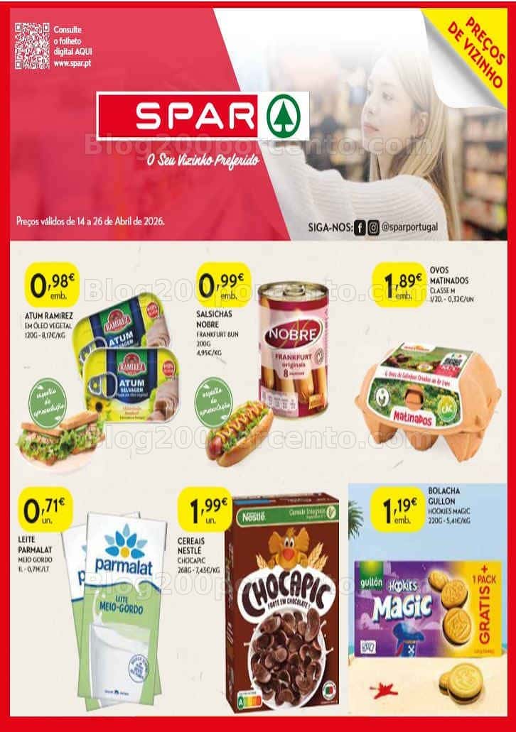 Antevisão Folheto SPAR Promoções de 14 a 26 abril